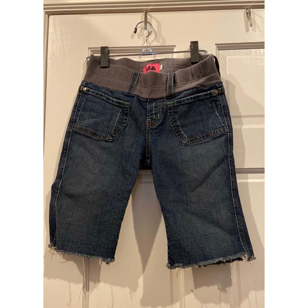 MA denim maternity cut off Jean Shorts from Nordstrom y2k raw edge‎ boho